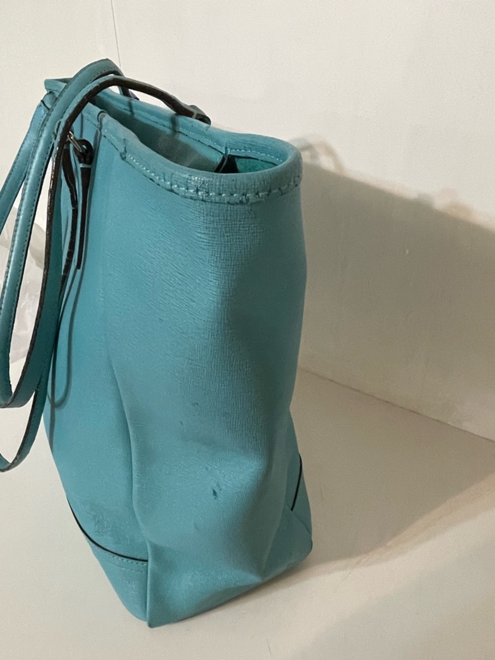 Coach Safiano Robin’s Egg Blue Satchel - Picture 3 of 14